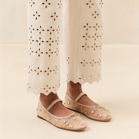 Loeffler Randall Leonie Mesh Ballet Flat with Crystals - Picture 3 of 6